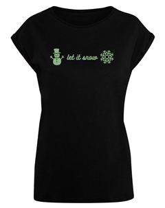 Футболка Let It Snow Weihnachten, черный F4nt4stic