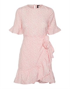 Платье Kurzes Mini Wickel VMHENNA, розовый Vero moda