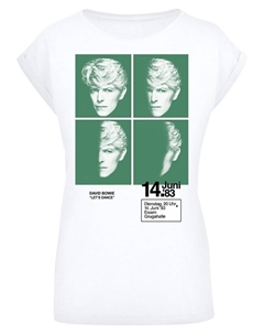 Футболка David Bowie 1983 Concert Poster, белый F4nt4stic