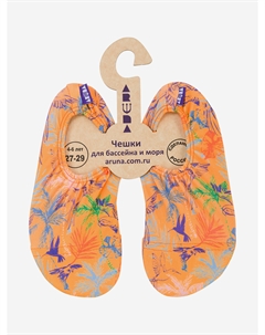 Аквашузы, аквасоки, чешки с антискользящей подошвой для бассейна, моря, пляжа, детского сада, занятия спортом, Оранжевый Aruna