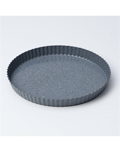 Форма для выпечки, d=28 см, съемное дно, антипригарное покрытие, цвет серый Доляна