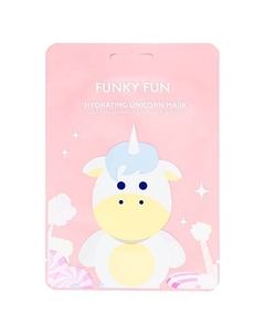 Увлажняющая маска для лица Единорог Funky Fun Hydrating Unicorn Mask Post 23 Unicorns approve