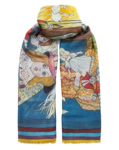 Шаль Щелкунчик из кашемира и шерсти Gourji