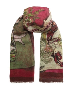 Шаль Русские сезоны из кашемира и шерсти Gourji