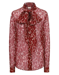 Шелковая блузка Saint laurent