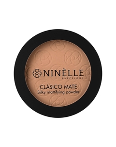 Пудра для лица CLASICO MATE легкая матирующая тон 204 Темный розово-бежевый Ninelle