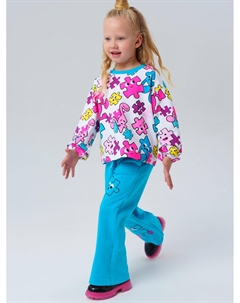Комплект трикотажный для девочек: толстовка, брюки Playtoday kids