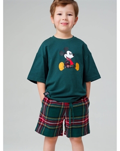 Комплект для мальчиков: фуфайка (футболка) трикотажная, шорты текстильные Playtoday kids