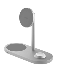 Беспроводное зарядное устройство uBear Stage 3 in 1 (WL07SL31-AD), серебристый Ubear