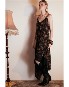 Платье асимметричное с кружевом и принтом Befree