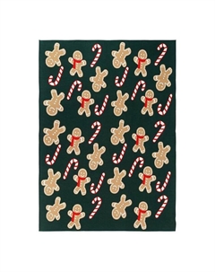 Плед хлопковый с принтом Gingerman New Year Essential Tkano