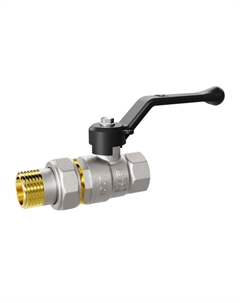 Кран шаровой латунный 1 ВР(г) х 1 ВР(г) ручка со сгоном прямой (LD 47.317.25) Ld pride