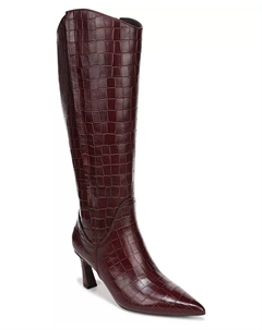 Женские сапоги Emily Zip Tall, Regular, узкая голенище, широкая голенище и очень широкая голенище, клюквенно-красный Naturalizer