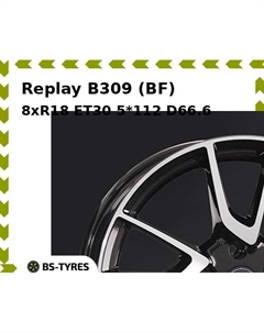 Колесный диск Replay B309 (BF) 8xR18 ET30 5*112 D66.6