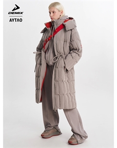 Пуховик женский оверсайз x AYTΛO, Бежевый Demix