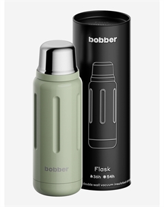 Термос вакуумный для напитков Flask 770 мл пробка с каналами для налива, тепло до 36 часов, мятный, Зеленый Bobber