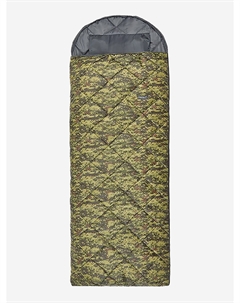 Спальный мешок (300) с ультразвуковой стежкой и подголовником, камуфляж, ширина 85 см, Зеленый Фрегат
