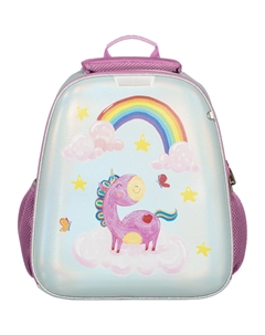 Ранец Класс (№1 School) Basic Волшебный Единорог анатомический розовый с двумя отделениями Комус