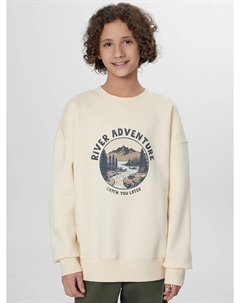 Свитшот для мальчиков бежевый с надписью Mark formelle