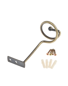 Крючок - держатель для штор на стену ks044, металлический, цвет бронза, 2 шт. Cappio