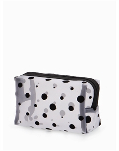 Косметичка женская dot, с рисунком, сетка, на молнии, белая Nobrand