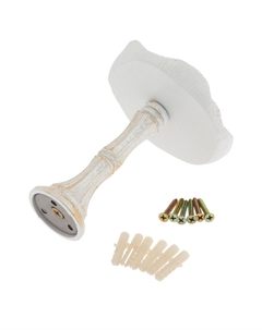 Держатель для штор ks036, d=9.5 мм, белый, 2 шт. Cappio