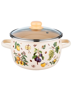 Кастрюля 5,5л сферическая Фруктовый сад Appetite
