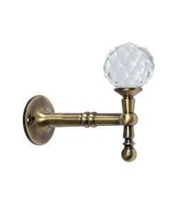 Крючок - держатель для штор на стену ks043, металлический, цвет бронза, 2 шт. Cappio