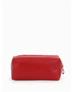Косметичка женская one color, на молнии, экокожа, бордовая Nobrand