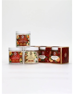 Соль для ванны, набор 3 шт. × 200 г, имбирное печенье, глинтвейн, мандарин Ural lab