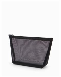 Косметичка classic, сетка, на молнии, черная Nobrand