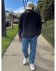 Джемпер мужской черный с градиентом с начесом Mark formelle