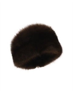 Меховая шапка-кубанка из норки и соболя Victoria kusenkova
