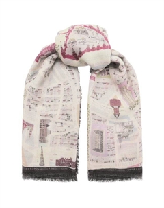 Шаль Москва из кашемира и шерсти Gourji