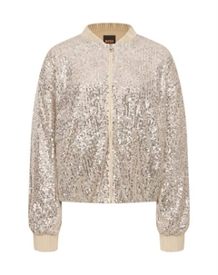 Бомбер с отделкой пайетками Boss orange