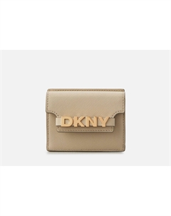 Картхолдер кожаный AVRIL BOXED SLG бежевый Dkny