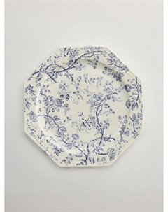Обеденная тарелка из фарфора с цветочным узором Sela
