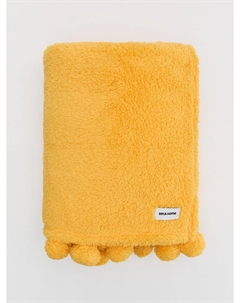 Флисовый плед с помпонами детский Sela