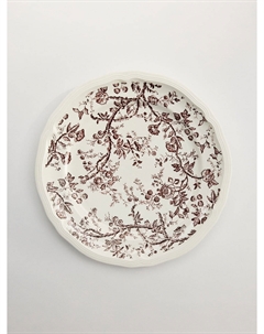 Обеденная тарелка из фарфора с цветочным узором Sela