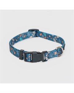 Ошейник нейлоновый для собак, обхват шеи 30-45 см, ширина 1,5 см, синий Rungo