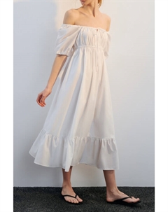 Платье-трапеция миди с завязками на груди Befree