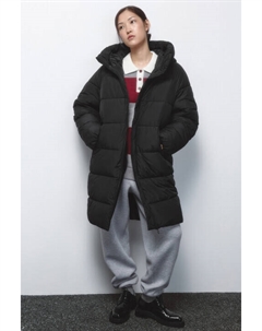 Пальто стеганое утепленное с капюшоном Befree