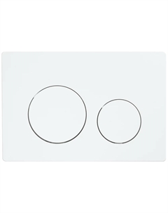 Кнопка смыва для унитаза Flush V2 пластик, цвет белый глянец Veconi