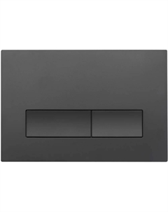 Кнопка смыва для унитаза Flush V1 пластик, цвет матовый черный Veconi