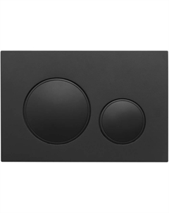 Кнопка смыва для унитаза Flush V10 FLV10-B пластик, цвет матовый черный Veconi