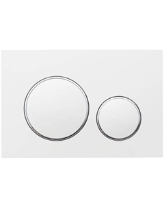 Кнопка смыва для унитаза Flush V10 FLV10-WC пластик, цвет матовый белый Veconi