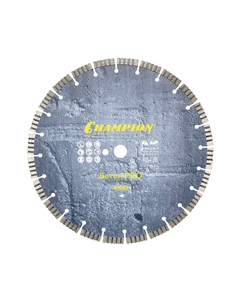 Диск алмазный по бетону Concrete Crunch Pro 350x25,4x12 мм сегментный мокрый/сухой рез (C1603) Champion