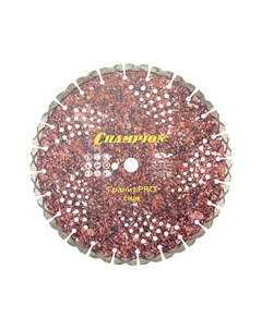 Диск алмазный по граниту Laser Granitek Pro 350x25,4x10 мм сегментный сухой рез (C1608) Champion