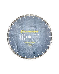 Диск алмазный по бетону Concrete Crunch Pro 400x25,4x12 мм турбосегментный мокрый/сухой рез (C1601) Champion
