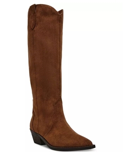 Женские ковбойские сапоги Kit до колена, стандартная и широкая голенища, шоколадный Dv dolce vita